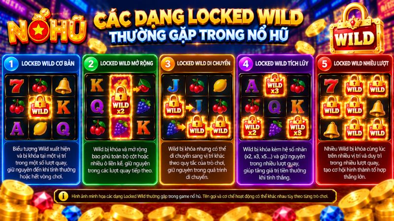 Các dạng Locked Wild thường gặp